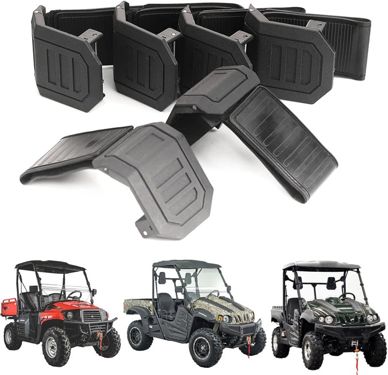 Chikia 6PCS Front Windshield Mount Clamps Straps Kit for Hisun UTV 400 500 700 800 - Image 1