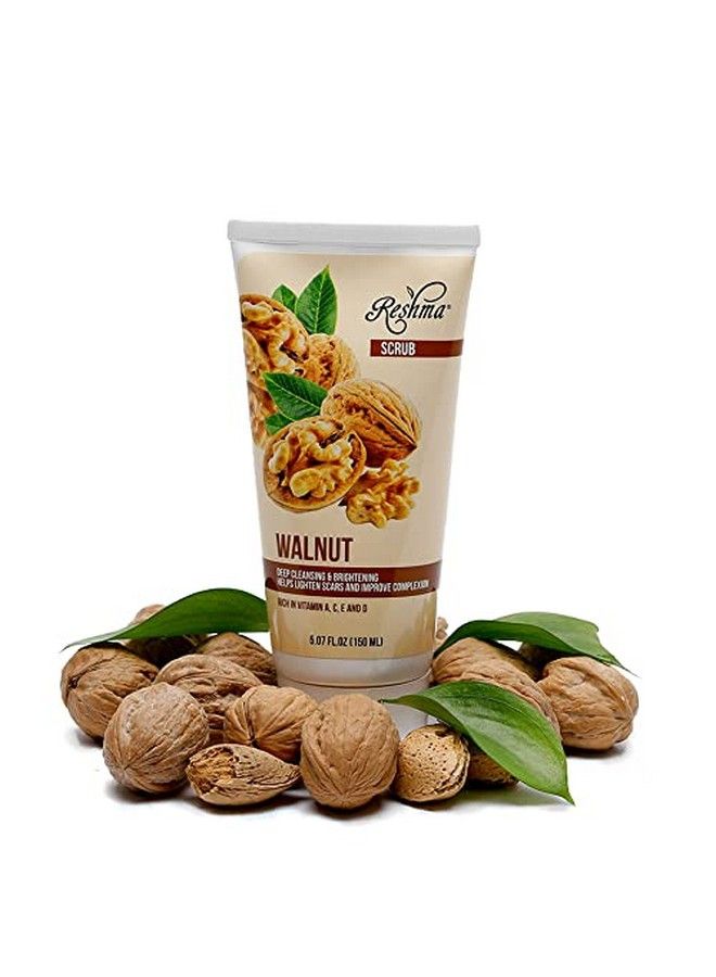 Reshma Beauty Walnut Scrub | Helps Remove Dead Skin Hyper Pigmentation And Impurities | Rich In Vitamin A C D & E | Paraben Free | Crueltyfree Pack Of 1 - Image 1