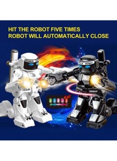 Chabeia 2.4GHz Boxing Battle Robot (White) – Remote Control Fighting Robot with Dynamic Moves, LED Damage Indicator, Knockout Rounds & Rechargeable Battery  - Image 2