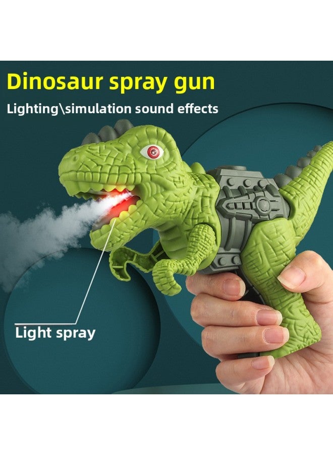Dinosaur Spray Gun Simulation Tyrannosaurus Rex Model Sound And Light Sound Effects Boys And Girls Children Toys Water Spray Gun -Color:Pink-double Crown Dragon (color Box)  - Image 2