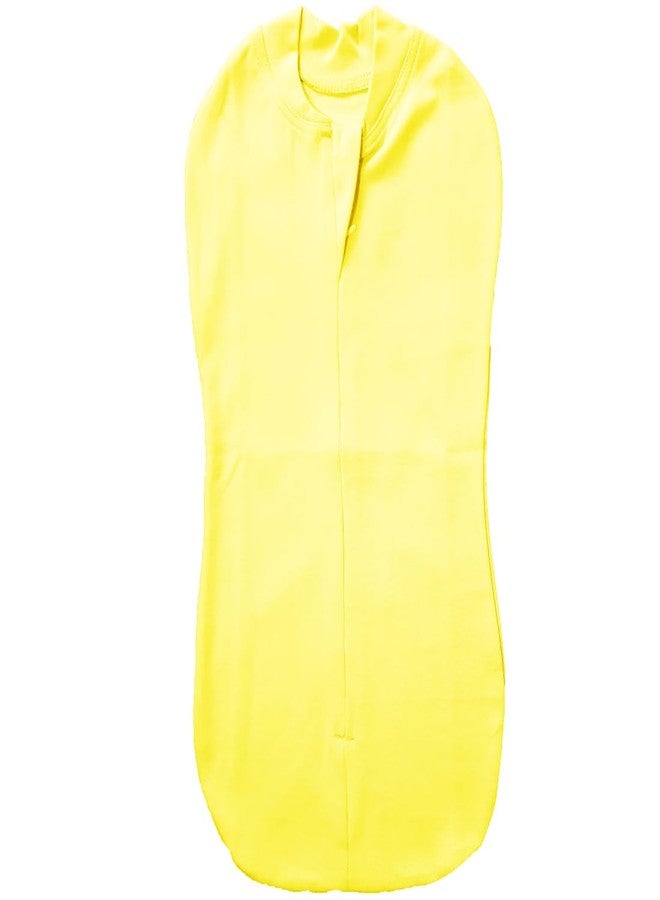 MammaChamp Zipper Swaddle Sleeping Sack/Blankets/Wrap/Pod/Bag New Born Baby for 0-3 Months (Pack of 1) (Yellow) - Image 1