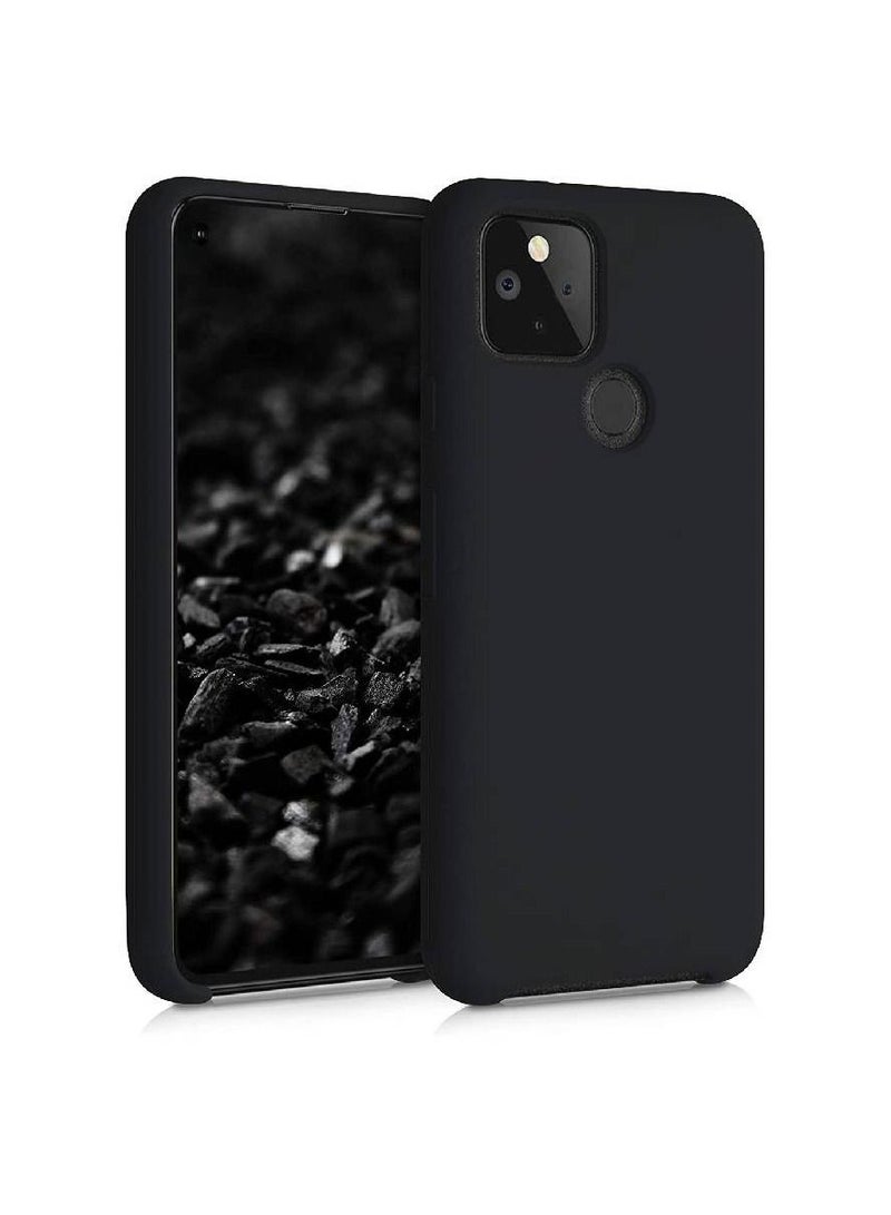 IAF Liquid Silicone Soft Gel Rubber Slim Case Cover For Google Pixel 5 Black - Image 2