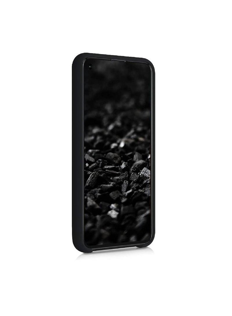 IAF Liquid Silicone Soft Gel Rubber Slim Case Cover For Google Pixel 5 Black - Image 3