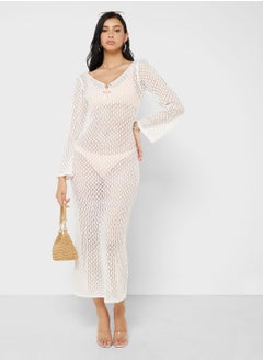 Ginger Crotchet Beach Maxi Dress  - Image 4