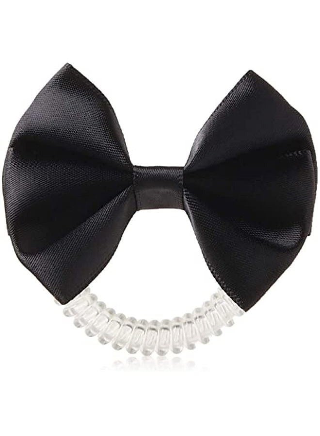 Invisibobble Bowtique Hair Bow with Invisibobble Original Slim Hair Scrunchie for Girls and Women, True Black - Image 1