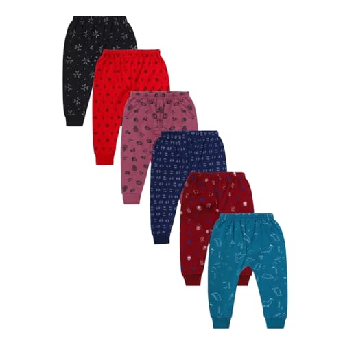 superminis Unisex Winter Fleece Pyjama/Legging Bottom/Lowers for Toddlers/Kids (18-24 Months, Pack of 6) - Image 1