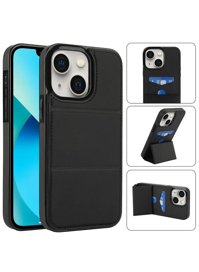 Zaboon Case For iPhone 13 mini Tri-fold Holder Leather Phone Case with Card Slot - Image 1