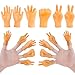 STEFORD 30 PCS Tiny Finger Hands Mini Rubber Finger Puppets Funny Little Small Hands for Fingers Cats Shows Parties Games - Image 2