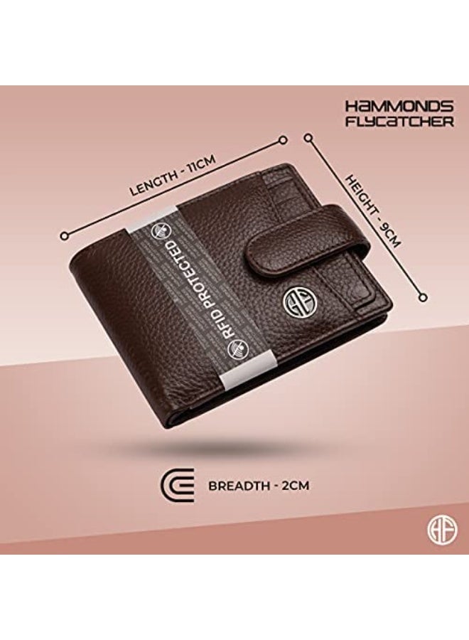  هاموندز فلاي كاتشر محفظة هاموندز فلايكاتشر للرجال، جلد أصلي، محفظة رجالية، محافظ جلدية أنيقة للرجال، محافظ ثنائية الطي، 5 فتحات للبطاقات، فتحات سهلة الوصول للبطاقات، جيب للعملات المعدنية، هدية للرجال - بروشوود - Image 2