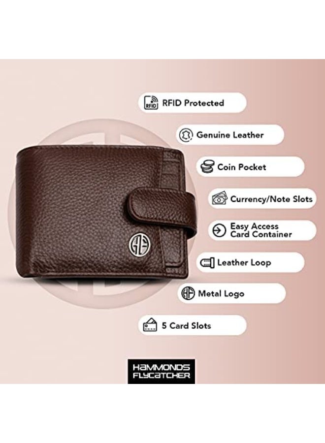  هاموندز فلاي كاتشر محفظة هاموندز فلايكاتشر للرجال، جلد أصلي، محفظة رجالية، محافظ جلدية أنيقة للرجال، محافظ ثنائية الطي، 5 فتحات للبطاقات، فتحات سهلة الوصول للبطاقات، جيب للعملات المعدنية، هدية للرجال - بروشوود - Image 3