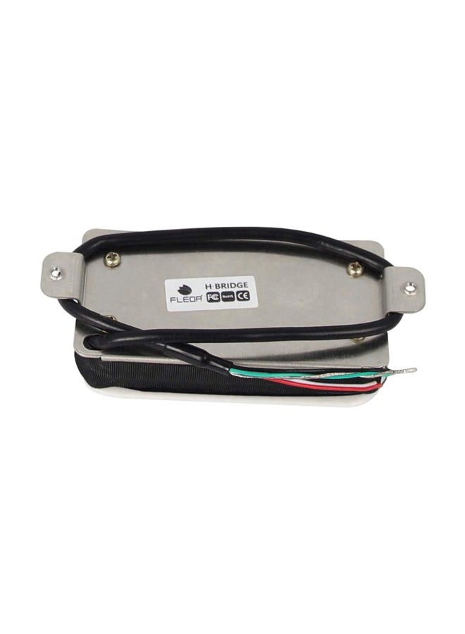 FLEOR High Output Bridge Pickup Dual Hot Rail Humbucker Pickups Ceramic Electric Guitar Pickup Humbucker, White - Image 5