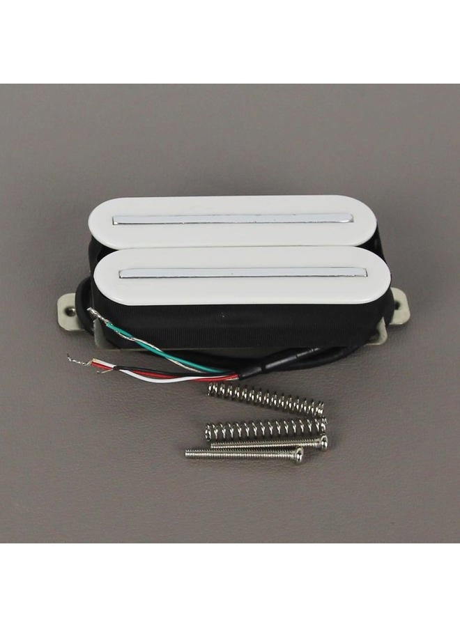 FLEOR High Output Bridge Pickup Dual Hot Rail Humbucker Pickups Ceramic Electric Guitar Pickup Humbucker, White - Image 3