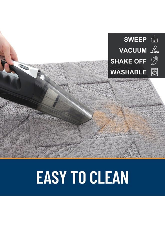 OLANLY Door Mats Indoor, Non-Slip, Absorbent, Dirt Resist, Entrance Washable Mat, Low-Profile Inside Entry Doormat for Entryway (32x20 inches, Grey) - Image 5