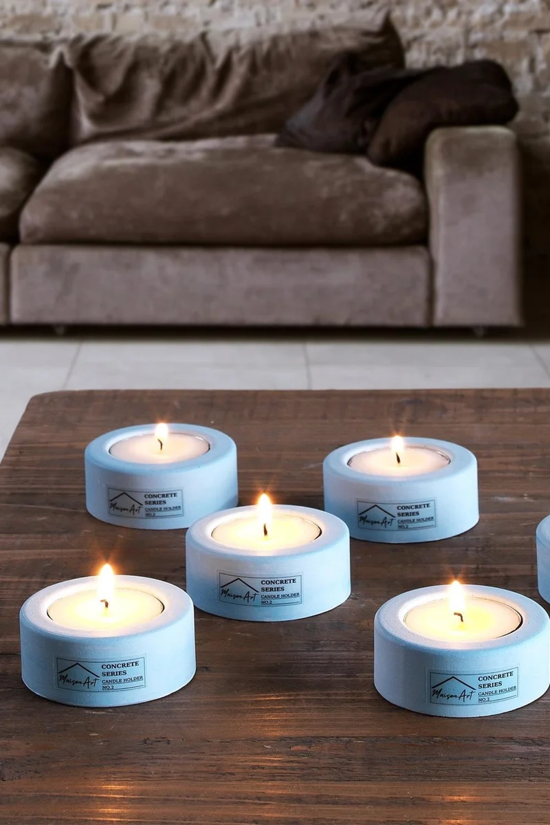 Maison Art Holder Set of 6 Candle Holders Tea Light Candle Holder Set Decorative Candlestick Candle Holder