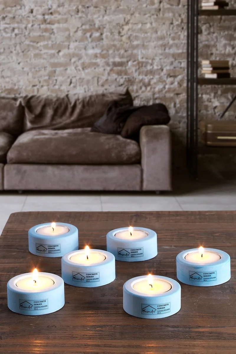 Maison Art Holder Set of 6 Candle Holders Tea Light Candle Holder Set Decorative Candlestick Candle Holder