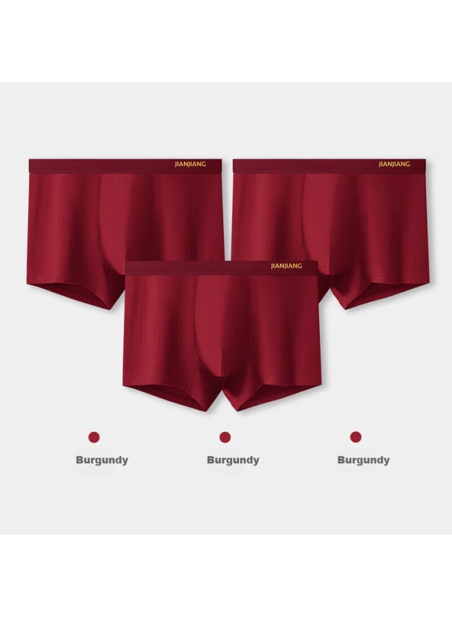 Jianjiang Red Underwear For Men, Year Of The Snake Zodiac, Men's Boxer Briefs, 50s Cotton Boxer Shorts, 7a Antibacterial, 3 Pairs