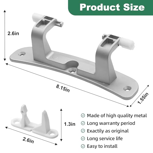 FBULWSEC Upgraded 134550800 Affinity Washer Door Hinge with Bushings & 131763310 Striker Kit - Compatible with Frigidaire, Kenmore, Electrolux, Crosley Washing Machines - Replaces 1191162, AP3886714, PS1152380 - Image 5