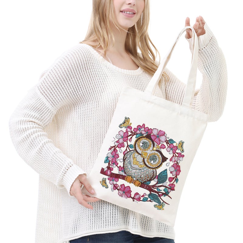 DIY Diamond Painting Shopping Bag Rhinestones Painting Tote Bag with Handles Tool SetBB016 - Image 2