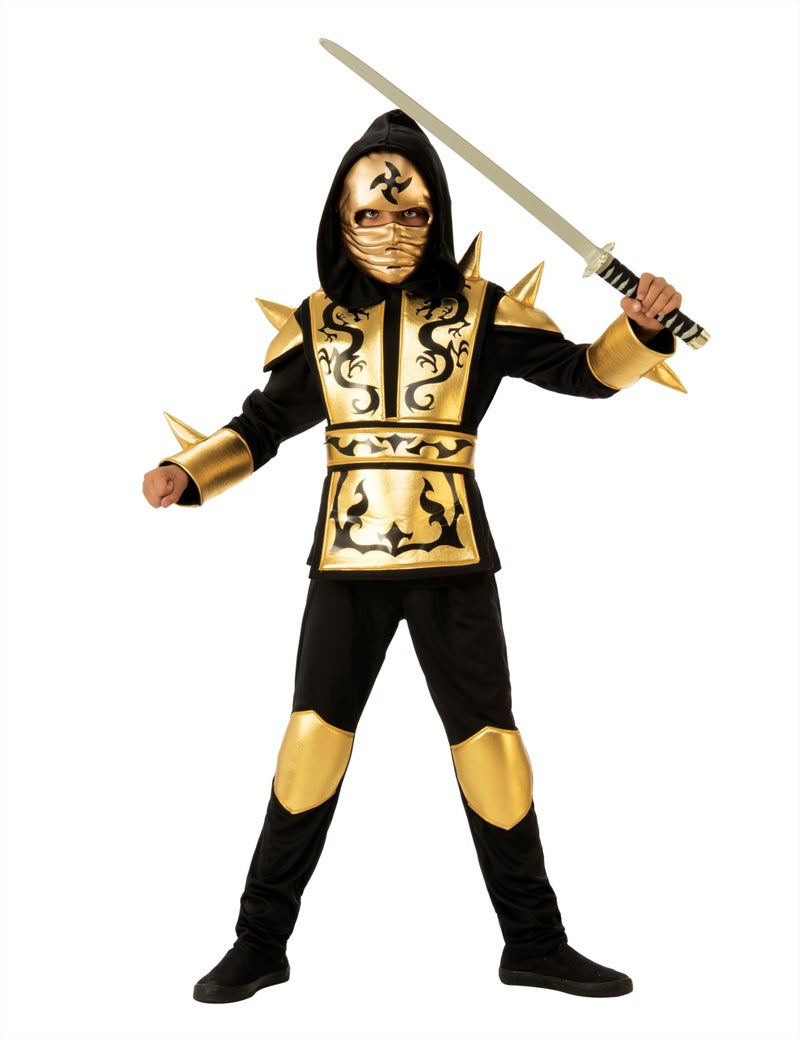 Rubies Childs Gold Ninja Costume Medium