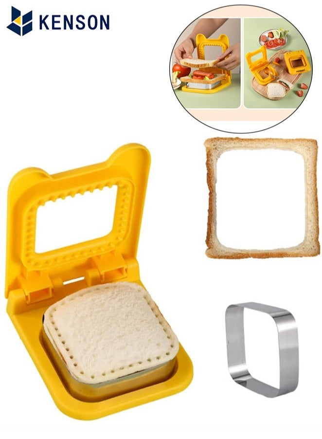 KENSON Uncrustable Sandwich Maker Cutters for Kids Lunch,Mini Cookie Cutter and Sealer - Image 1