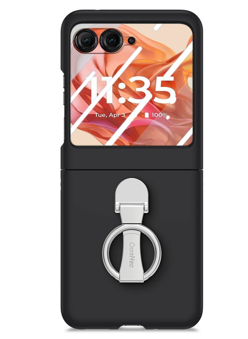 غطاء قابل للطي متوافق مع Motorola Moto Razr 50 Ultra، مزود بحامي شاشة زجاجي مقوى، غطاء رفيع مقاوم للصدمات، غطاء واقي متين للجسم. - Image 1