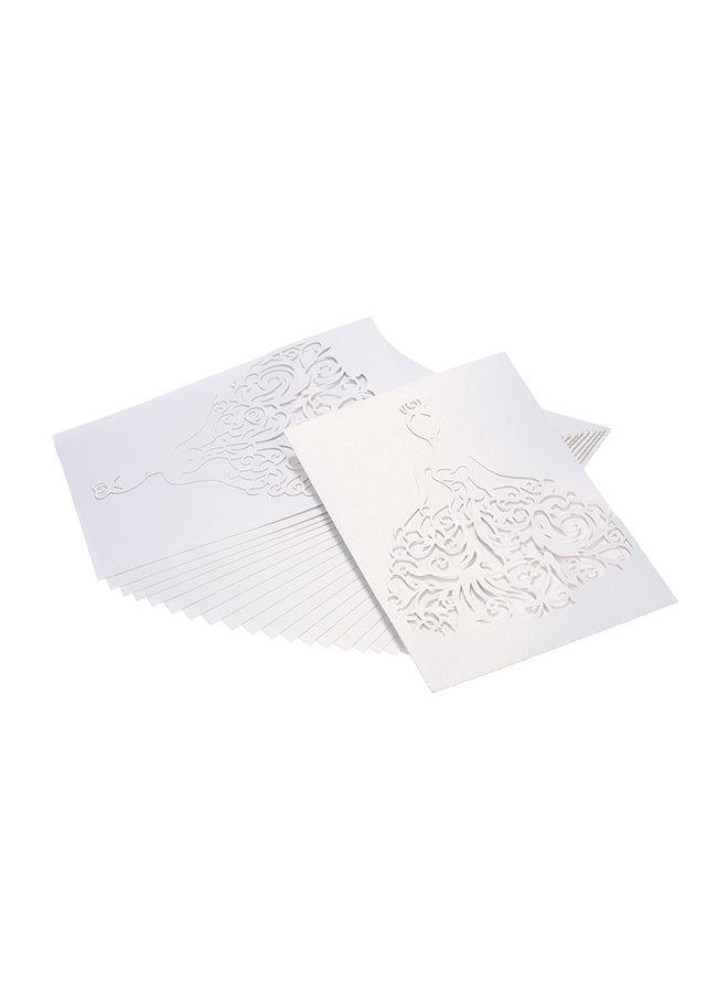 20-Piece Wedding Invitation Card 