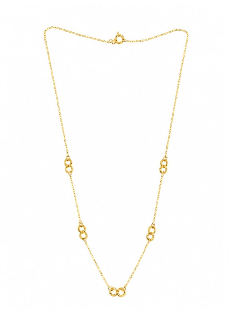 18K WOMEN INTERLOCKING NECKLACE