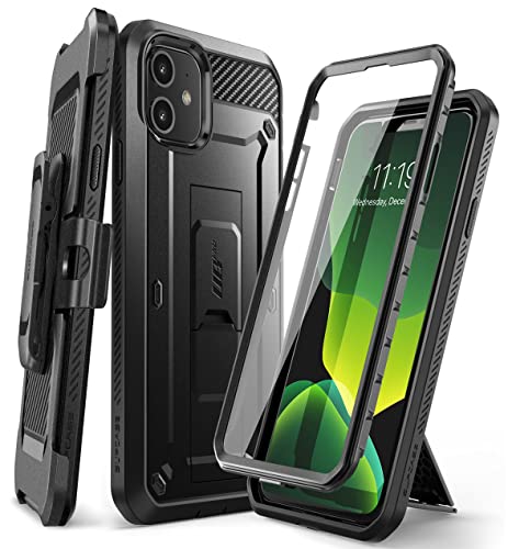 SUPCASE for iPhone 11 Case with Screen Protector Unicorn Beetle Pro Builtin Stand Belt Clip MilitaryGrade Protection Heavy Duty FullBody Protective Phone Case for iPhone 11 61 Black - Image 1