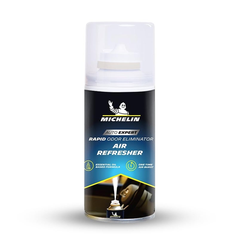 Michelin معطر هواء السيارة للاستخدام مرة واحدة (100 مل) – مزيل الروائح التلقائي وسبراي منعش لفتحات التكييف | يزيل الروائح الكريهة، ويترك عطرًا يدوم طويلاً | ملحقات تنظيف داخلية للسيارة - Image 1