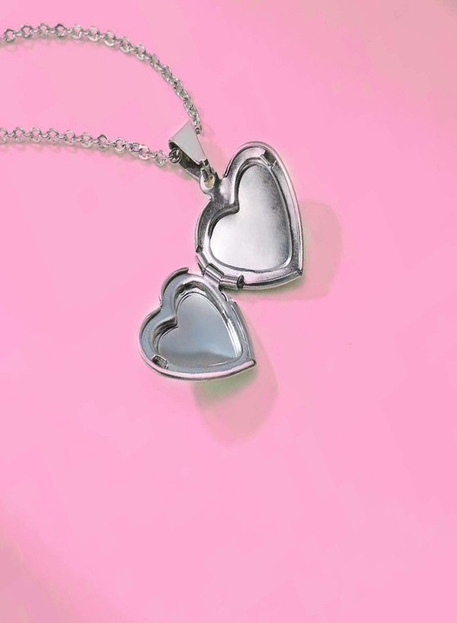KunBead Mom 20 inch Love Open Heart Photo Locket Necklace with Picture inside-Stainless Steel for Women - Image 5