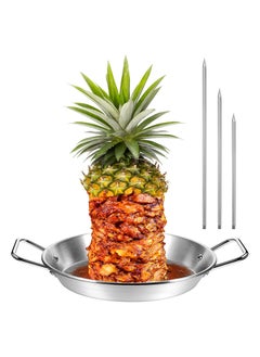 SYOSI SYOSI Al Pastor Skewer Griddle, Upgraded Thicken Stainless Vertical Skewer Griddle, Barbecue Grill Stand, Vertical Skewer Grill, Great for Oven BBQ Dishes, Tacos Al Pastor, Tacos, Whole Chicken  - Image 1