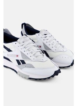 Reebok Kids Boy LX2200 Lace Up Running Shoes, Off White  - Image 3