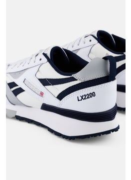 Reebok Kids Boy LX2200 Lace Up Running Shoes, Off White  - Image 2