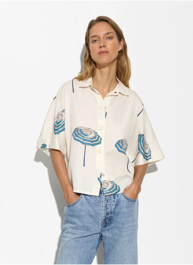 PARFOIS Lyocell Printed Shirt