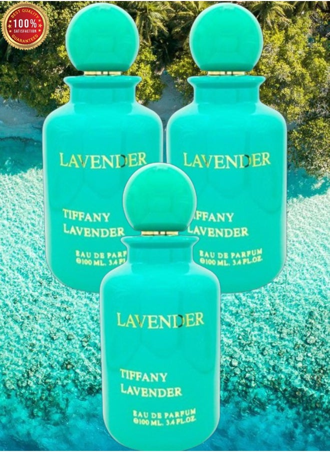 لافندر 3 قطع عطر تيفاني لافندر 100 مل  - Image 1