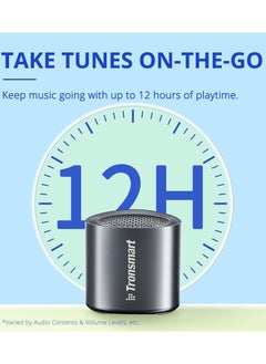 Tronsmart Tronsmart Nimo Portable Bluetooth Speaker, Super-Compact Design, Metal Craft, Mini Speaker with Lanyard, IPX7 Waterproof for Shower, Travel, 12 Hours Battery, Stereo Pairing, Hands-Free Call, Black  - Image 1