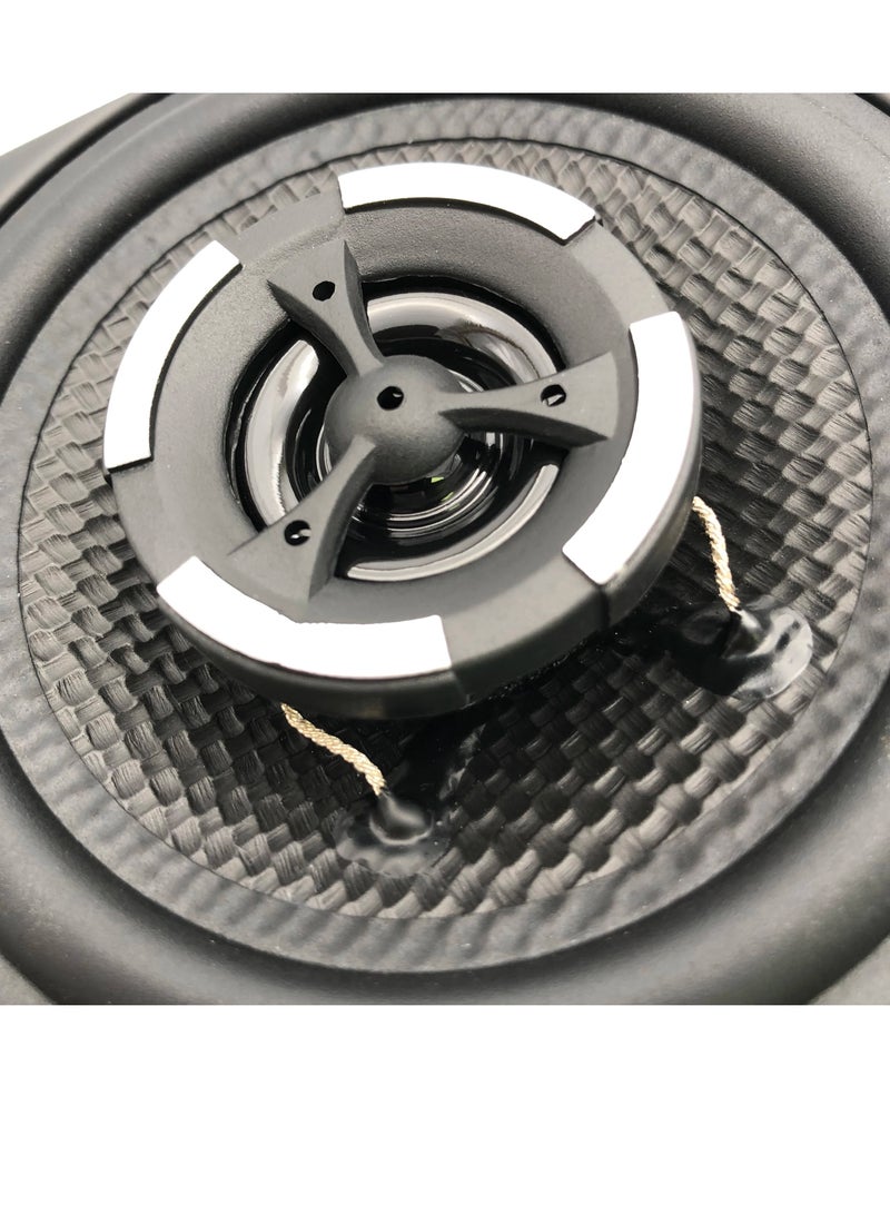 CARWALES ROYAL - Carwales 4-inch 120W 2-Way Coaxial Stereo Speaker for Cars HiFi Music Full Frequency Automotive Sound (CL-M140) (Black) - Image 4