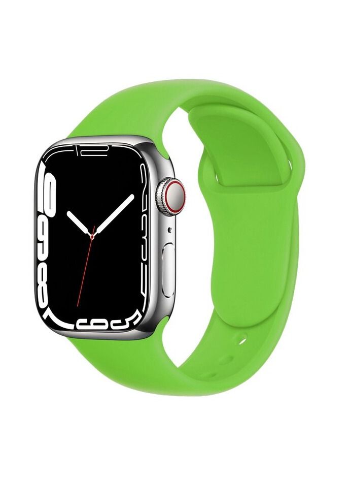 Apple Watch Band 41mm 40mm 38mm Soft Silicone Sport Band Replacement Wrist Strap Compatible for iWatch Apple Watch Series 7/SE/6/5/4/3/2/1,Nike+,Sport,Edition - Image 1