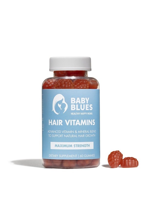 BABY BLUES - Baby Blues Postpartum Hair Loss Vitamins - Passion Fruit Gummies with Biotin, Collagen, & Folate - Image 1