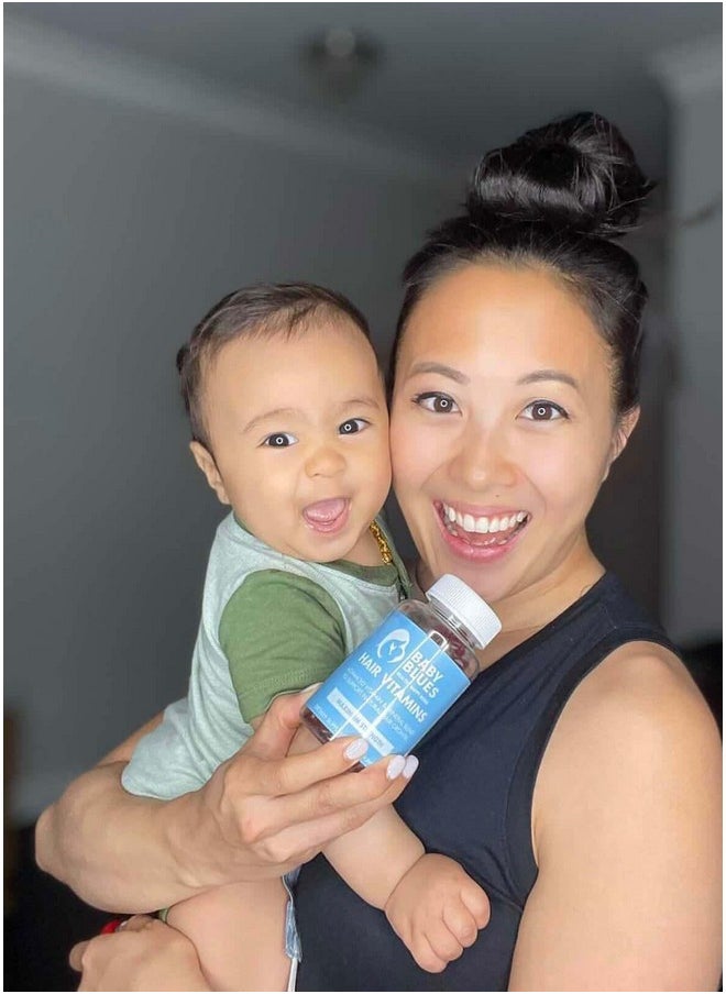 BABY BLUES - Baby Blues Postpartum Hair Loss Vitamins - Passion Fruit Gummies with Biotin, Collagen, & Folate - Image 1