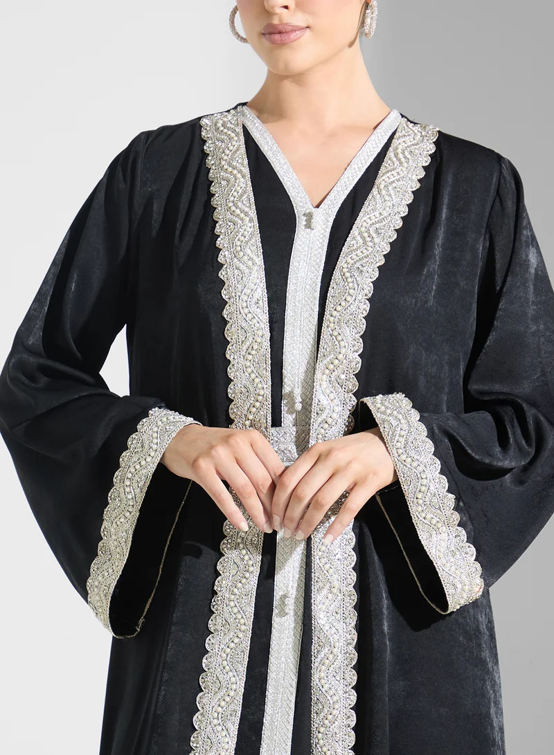 Akadia Fashion GOLDEN LACE 2 PCS CREPE KAFTAN