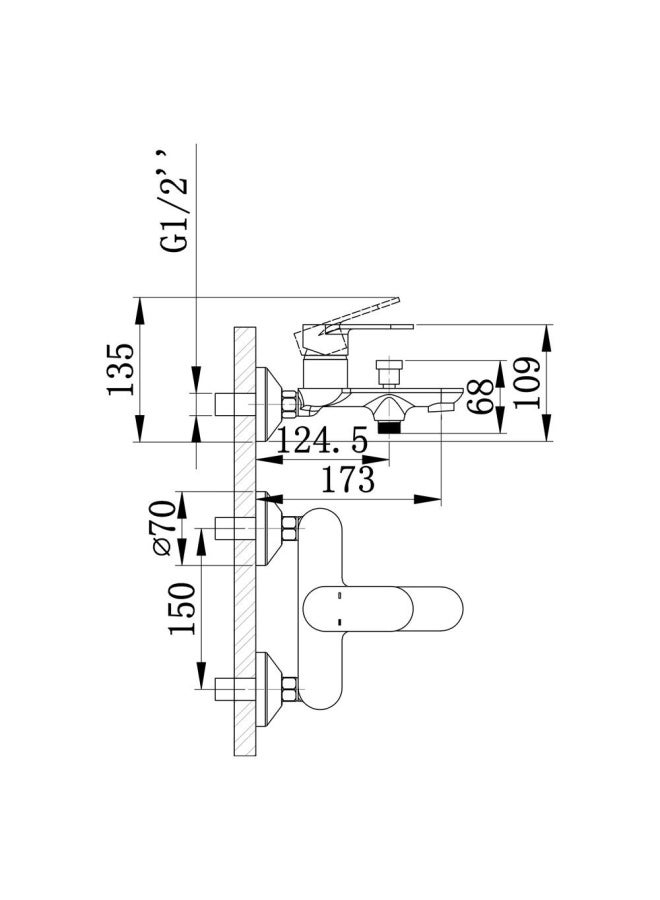 DANUBE HOME Milano Manila 3-in-1 Faucet Collection (Basin + Bath+ Shower Column) - Image 5