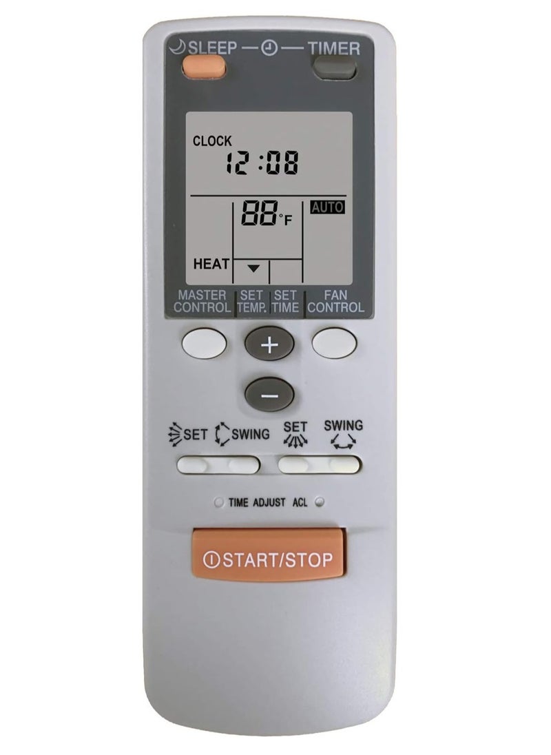 Replacement Remote Control for Fujitsu Air Conditioner AR-JW1, AR-JW11, AR-JW13, AR-JW17, AR-JW19, AR-JW2, AR-JW27, AR-JW28, AR-JW30, AR-JW31