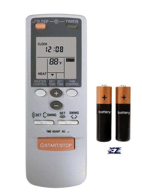 Replacement Remote Control for Fujitsu Air Conditioner AR-JW1, AR-JW11, AR-JW13, AR-JW17, AR-JW19, AR-JW2, AR-JW27, AR-JW28, AR-JW30, AR-JW31