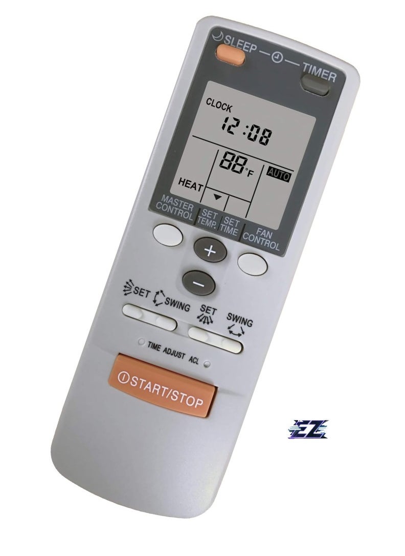 Replacement Remote Control for Fujitsu Air Conditioner AR-JW1, AR-JW11, AR-JW13, AR-JW17, AR-JW19, AR-JW2, AR-JW27, AR-JW28, AR-JW30, AR-JW31
