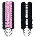 winvin Set of 24 Mouse Costume Deluxe Fabric Ears Headband White Polka Dots Bow Birthday Party Hairs Accessories Headwear Halloween Party Favors Decorations Black Pink - Image 3