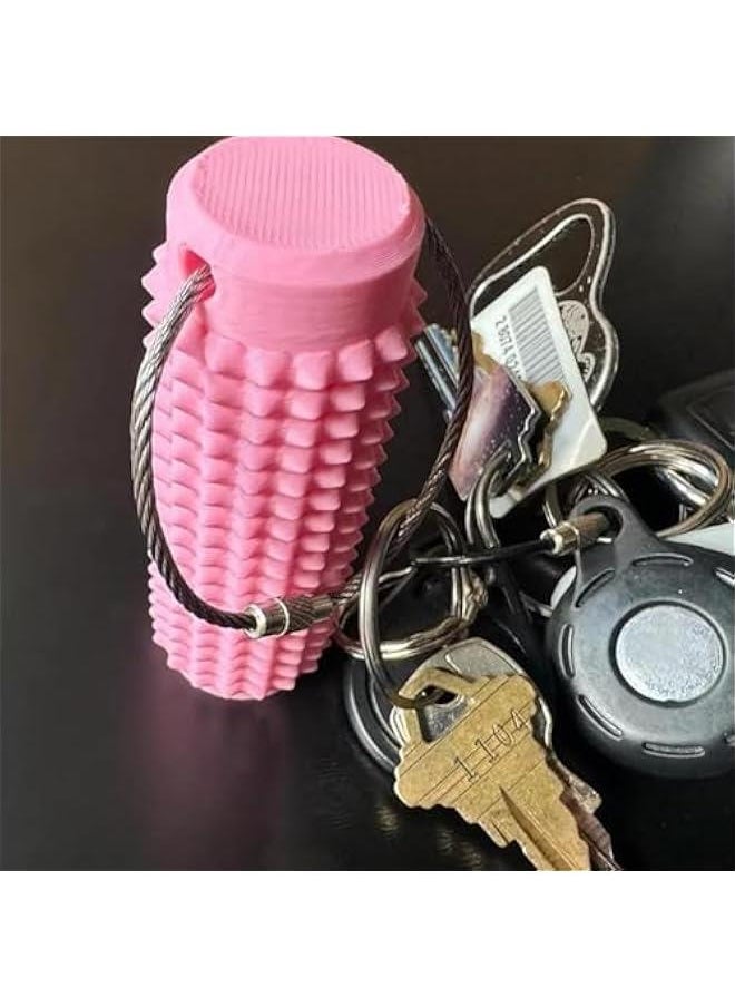 Arabest - Spiky Massage Fidget Keychain for Anxiety Relief and Stress Reduction, Calming Tool for Focus and Relaxation in Black Color - Image 1