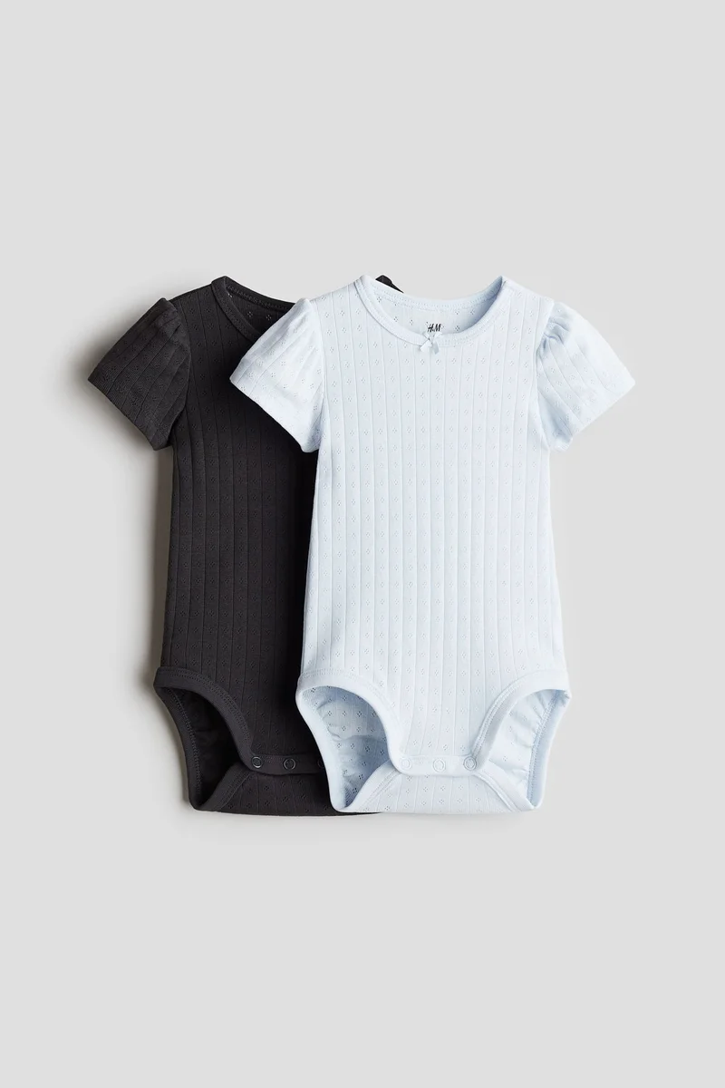 اتش اند ام 2-pack pointelle bodysuits