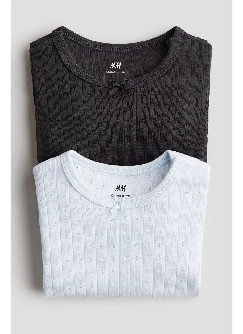 H&M 2-pack pointelle bodysuits