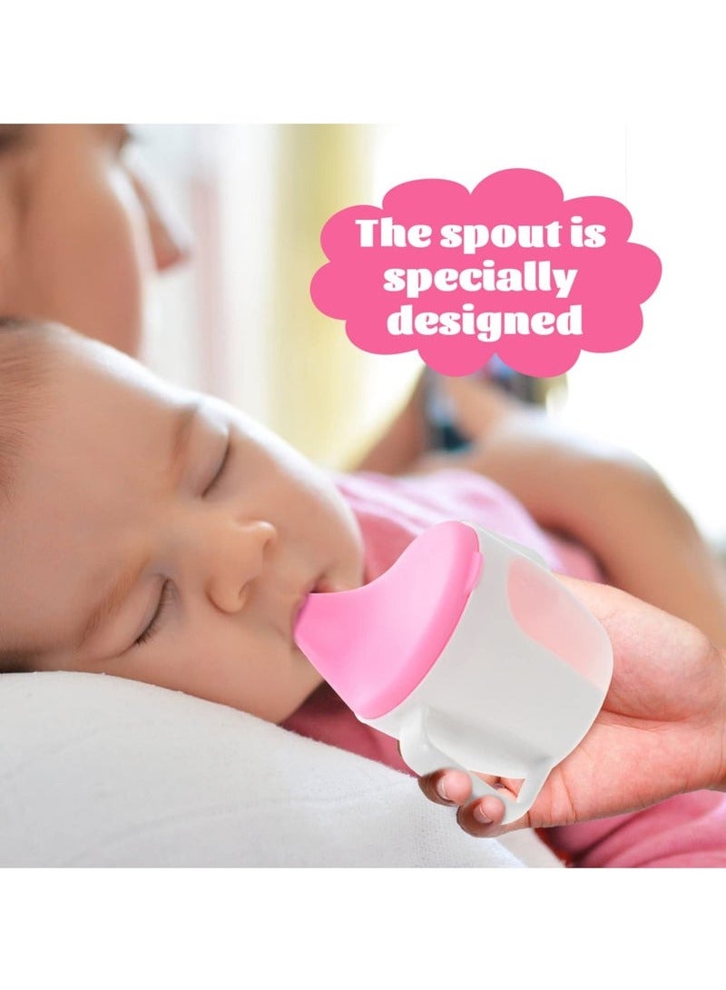 Gonice Baby Sippy Cup, Toddler Leak Spout Non Spill Sippy Cup with Handle, Portable Water Bottle for Kids - Image 4
